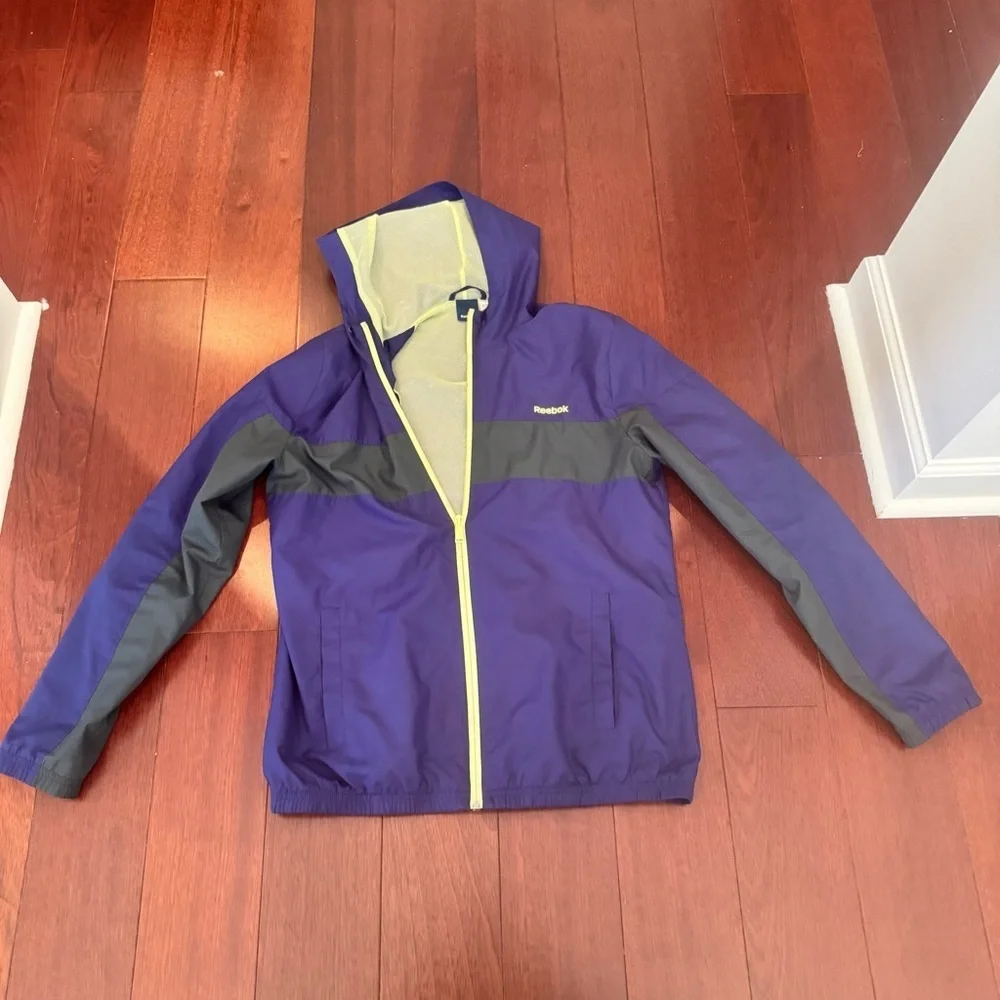 Reebok Yellow and Purple Mesh Jacket